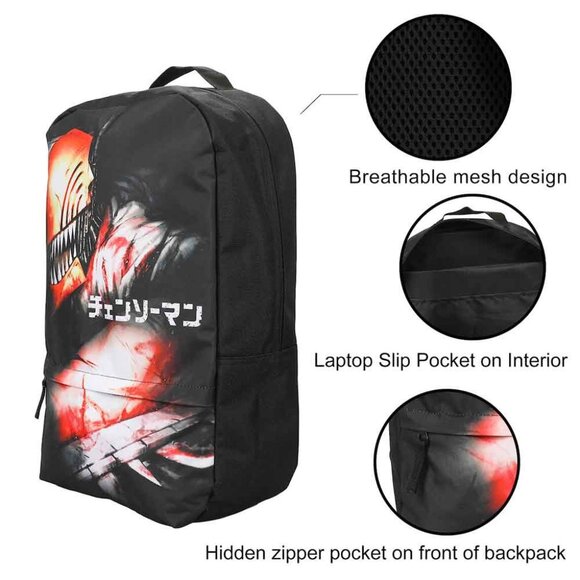 Chainsaw Man Sublimated Laptop Backpack - Picture 8 of 10